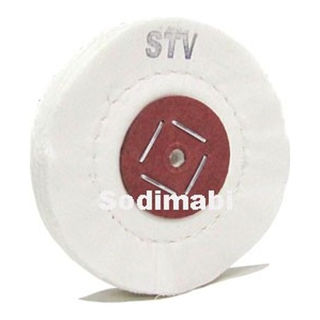 DISQUE TOILE COTON LUXOR STV - DIAM 120 EPAISSEUR 10 mm AVEC COUTURE