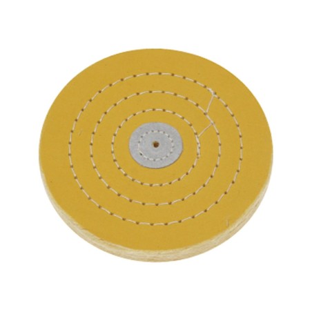 DISQUE POLISSAGE COUSU JAUNE 125 mm