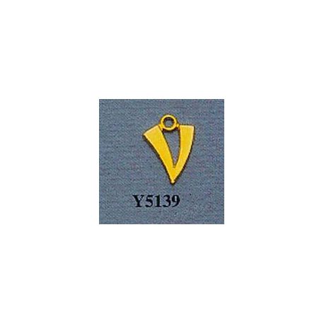 MOULE PLATRE - PENDENTIF INITIALE V