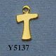 MOULE PLATRE - PENDENTIF INITIALE T