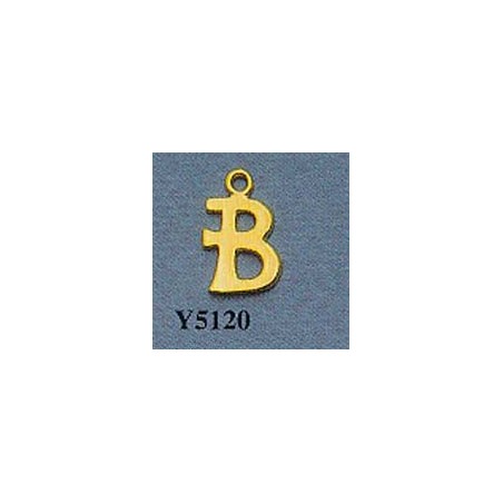 MOULE PLATRE - PENDENTIF INITIALE B
