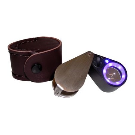 LOUPE PLIANTE 20x ECLAIRANTE AVEC U