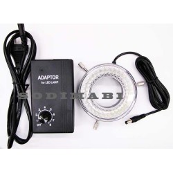 LOUPE STEREO BINO OU TRINO - LAMPE CIRCULAIRE 60 LEDS