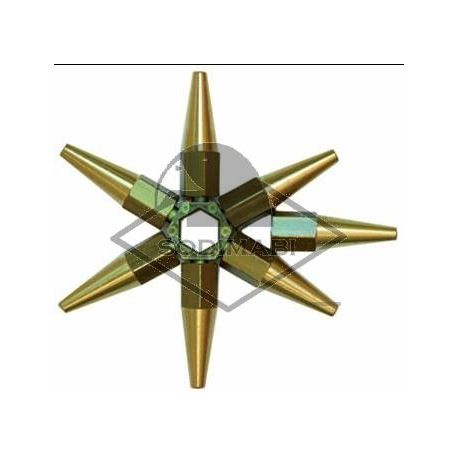 CHALUMEAU OXY-GAZ N° 1 - CROIX AVEC 6 BUSES 