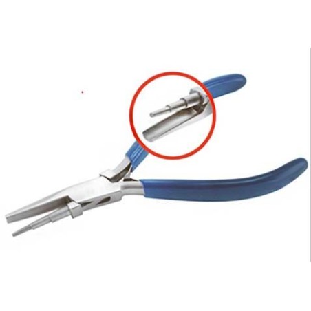 PINCE A TOURNER LES FILS MÂCHOIRE INFÉRIEURE CONCAVE, 3 PALIERS - MM