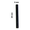 MEULETTE CYLINDRE PINS NOIRE 2 x 20 MM