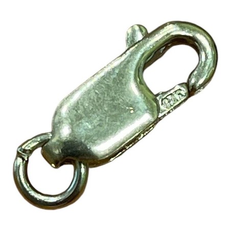 FERMOIR PLAT AVEC ANNEAU 8MM 9K