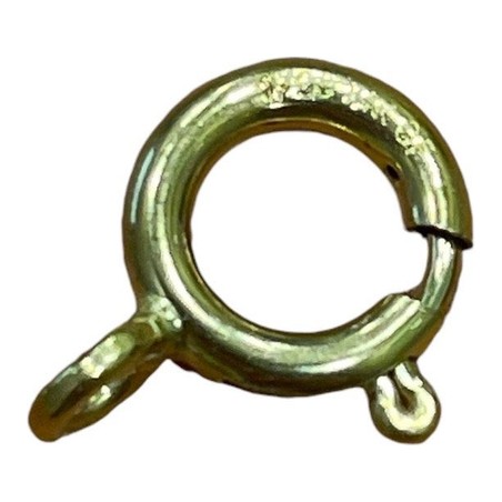 ANNEAU RESSORT PLAQUE OR 5MM