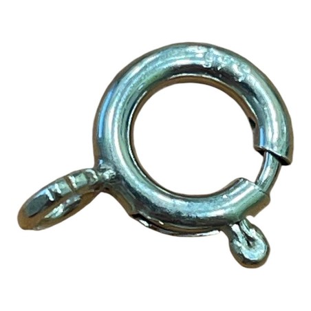 ANNEAU RESSORT ARGENT 10MM