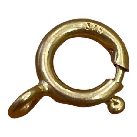 ANNEAU RESSORT 8MM OR JAUNE 9K