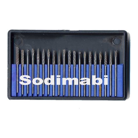 FRAISE TUNGSTENE ASSORTIMENT 20 PIECES PM