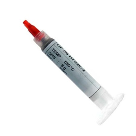 DOSEUR - SERINGUE 8 gr ARGENT 925%. 730° C