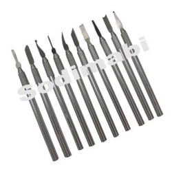 SPATULES - COUTEAUX A CIRE JEUX DE 10