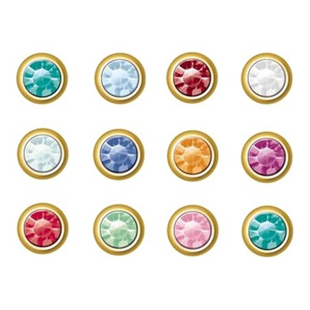 PISTOLET CLASSIQUE - PIERRES ASSORTIES 4 mm